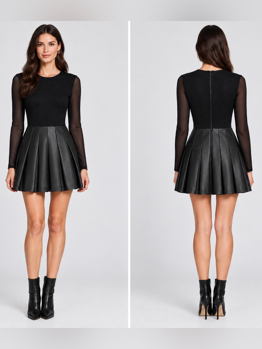 Alice + Olivia Chara Vegan Mini Dress